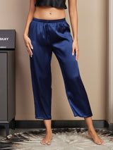 [Donkerblauw] SilkSilky-NL Women's Sleep Pants 003