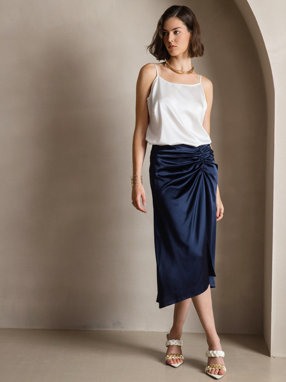 [Wit] SilkSilky-NL 19Momme Zijde Camisoles 009