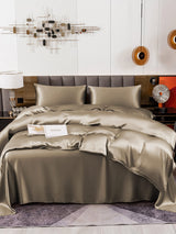 [Khaki] SilkSilky-NL 19Momme Bedding Set 004