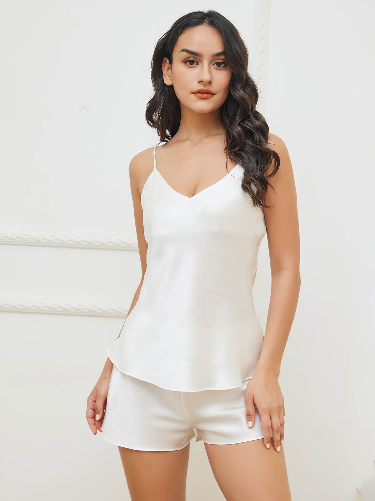 [Wit] SilkSilky-NL Camisole Set 002