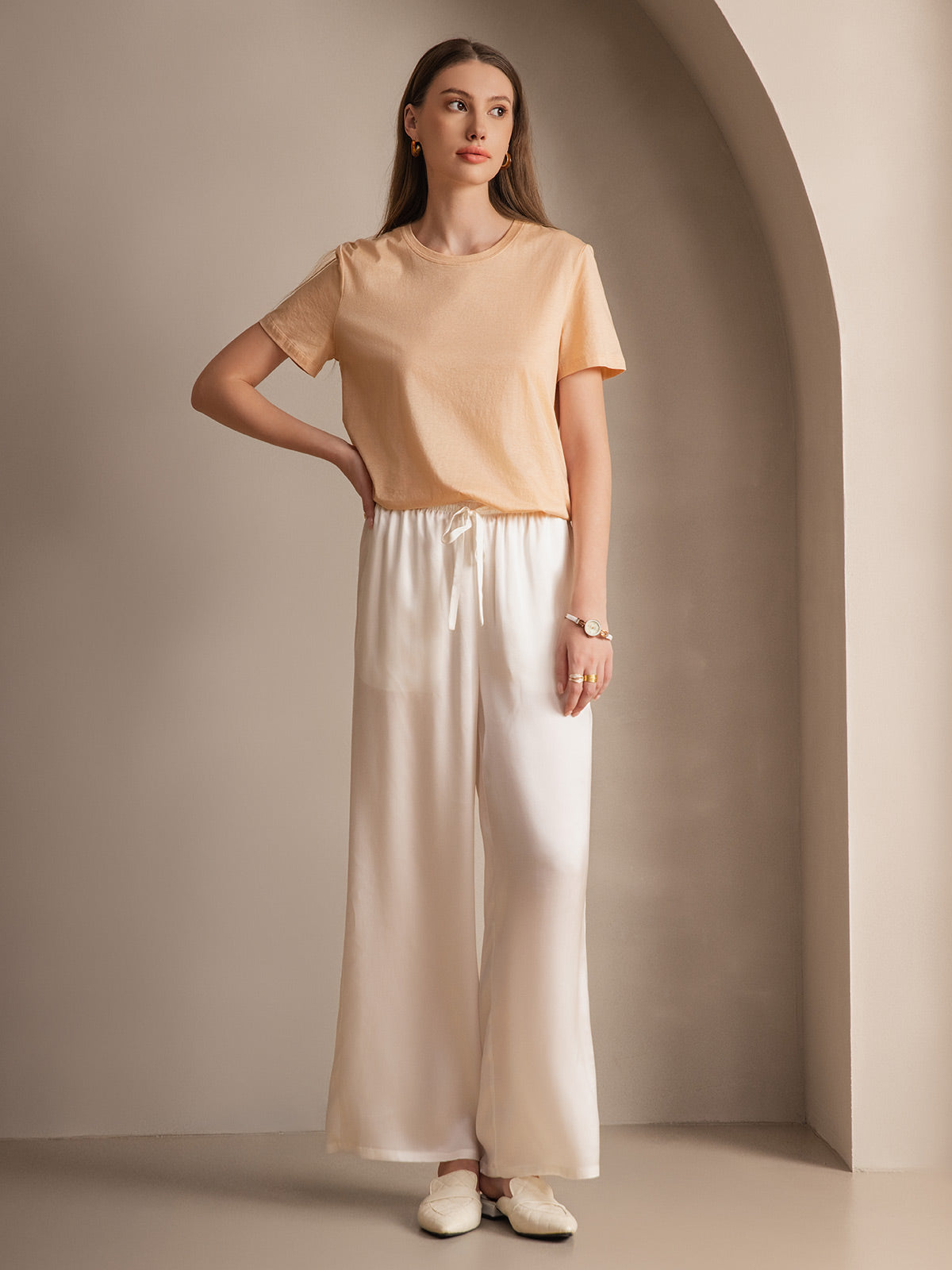 [Wit] SilkSilky-NL Womens Pants 003