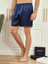 [Donkerblauw] SilkSilky-NL Mens Sleep Bottoms 001