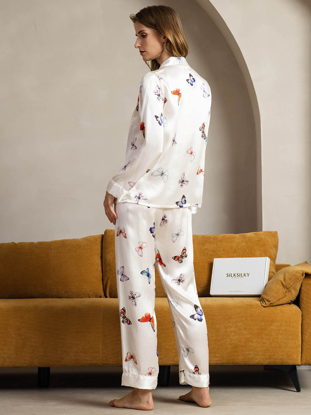 [Witte Vlinder] SilkSilky-NL Womens Pajamas 002