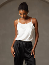 [Wit] SilkSilky-NL Spaghetti Strap Cami-Top 005