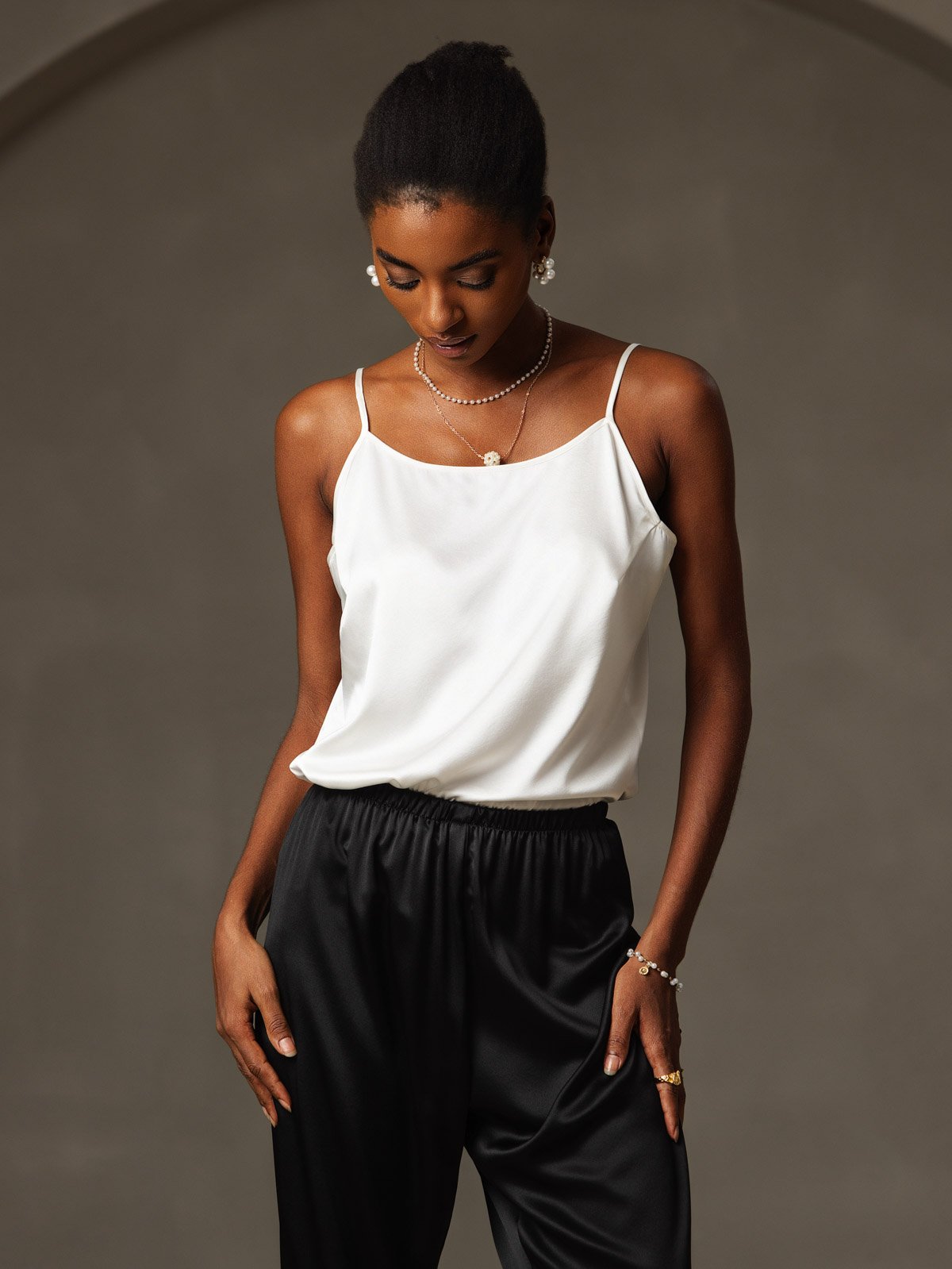 [Wit] SilkSilky-NL 19Momme Zijde Camisoles 005