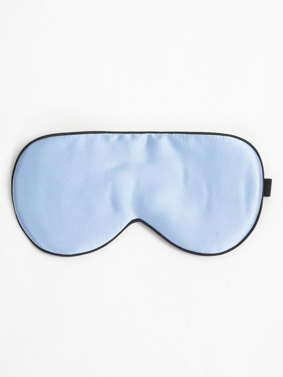 Zijde-effen-kleur-elastische-band-slaap-oogmasker-Lichtblauw-60