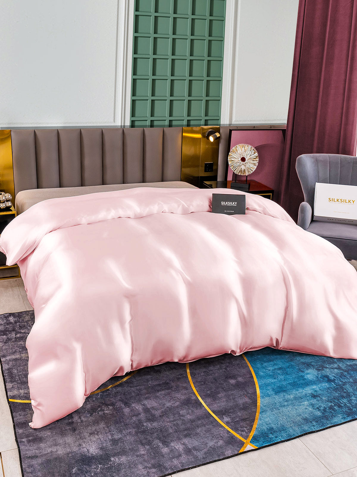 SilkSilky-NL 25Momme Duvet Cover Roze 002