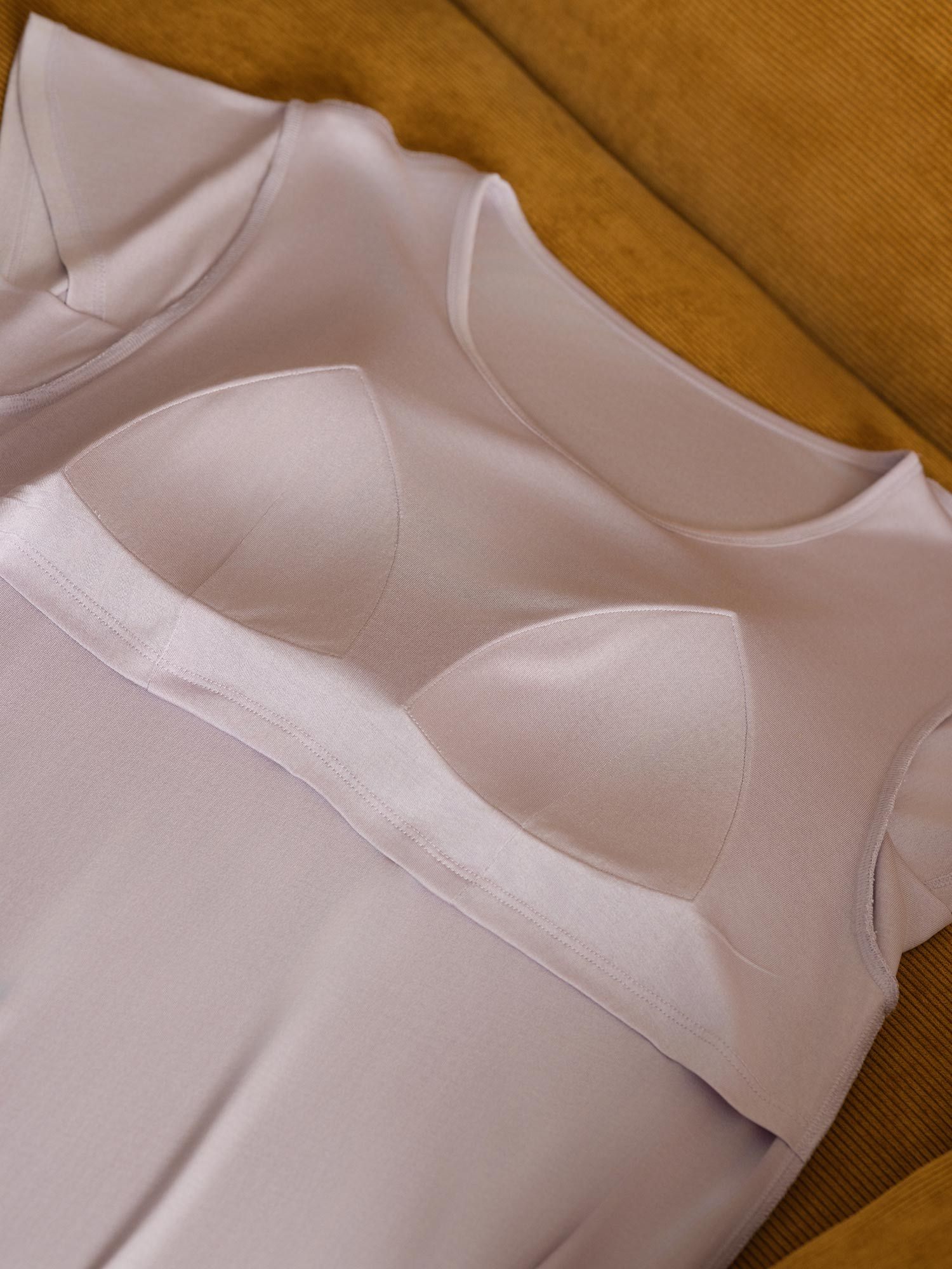 [Lavendel] SilkSilky-NL Zijde Ronde Hals Nachthemd 005