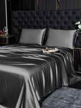 [Donkergrijs] SilkSilky-NL 19Momme Bedding Set 002