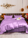 SilkSilky NL 19Momme Pure Silk Bedding Set Lavendel 002