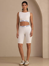 [Wit] SilkSilky-NL Sleeveless Crew Neck Cami-Top 007