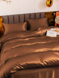 SilkSilky NL 19Momme Pure Silk Bedding Set Koffie 004