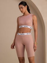 [Roze] SilkSilky-NL Sleeveless Crew Neck Women's Outfit Sets 003