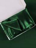 SilkSilky NL 22Momme Pure Silk Pillowcase Donkergroen 006