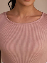 [Roze] SilkSilky-NL Sleeveless Crew Neck Cami-Top 006