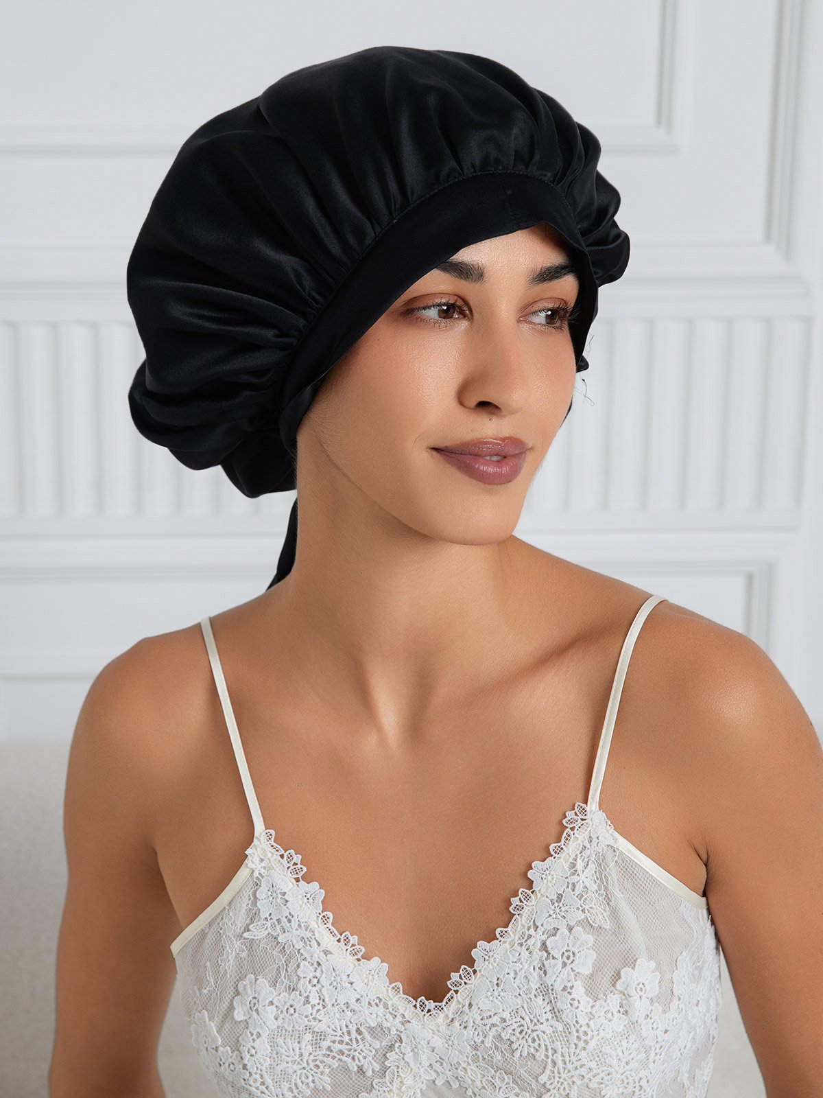 SilkSilky-NL Sleep Cap Zwart 003