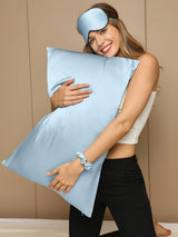 [Lichtblauw] SilkSilky-NL 19Momme Pure Silk Pillowcase Set 004