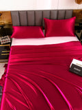 SilkSilky NL 19Momme Pure Silk Bedding Set Wijn 004