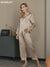 SilkSilky-NL Lange Mouw Revers Dames Pyjama Set video 001