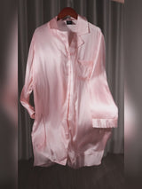 SilkSilky-NL Long Sleeve Lapel Collar Slaap Hemd video 001