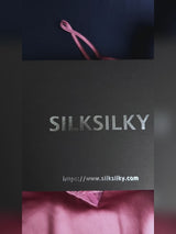 SilkSilky-NL Spaghetti Strap Sweetheart Neck Nachthemd video 001