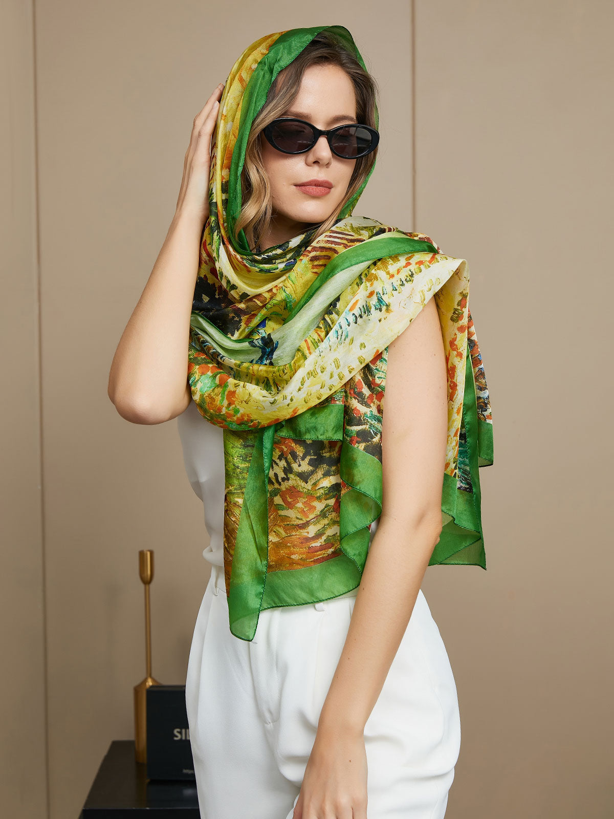 SilkSilky NL Pure Silk Scarf Multi 006