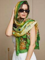[P072] SilkSilky-NL Pure Silk Scarf 001