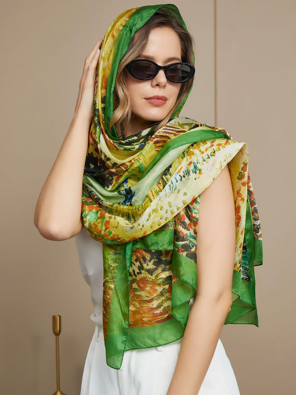 SilkSilky NL Pure Silk Scarf Multi 001