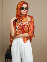 [P073] SilkSilky-NL Pure Silk Scarf 005