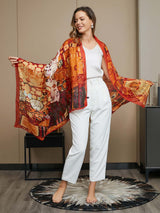 [P073] SilkSilky-NL Pure Silk Scarf 009