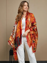 [P073] SilkSilky-NL Pure Silk Scarf 015