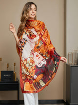 [P073] SilkSilky-NL Pure Silk Scarf 016