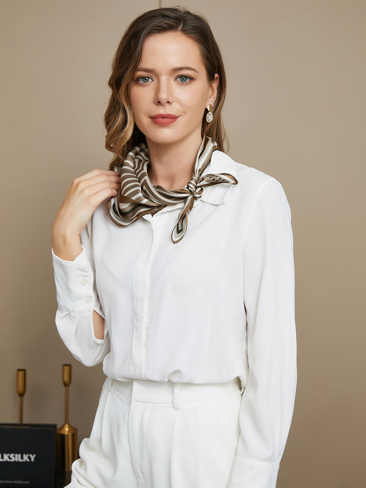 [P042] SilkSilky-NL Pure Silk Scarf 003