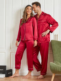 SilkSilky NL Pure Silk Lange Mouw Couple Wijn 003