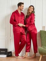 [Wijn] SilkSilky-NL Pure Silk Lange Mouw Couple 004