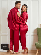 [Wijn] SilkSilky-NL Pure Silk Lange Mouw Couple 002