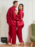 SilkSilky NL Pure Silk Lange Mouw Couple Wijn 002