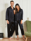 SilkSilky NL Pure Silk Lange Mouw Couple Zwart 003