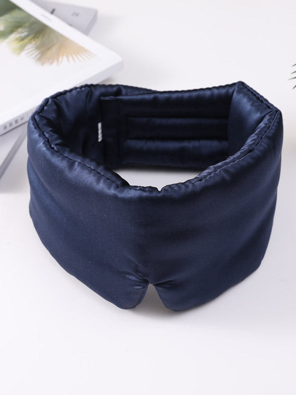 SilkSilky NL 19Momme Pure Silk Eye Mask Donkerblauw 004