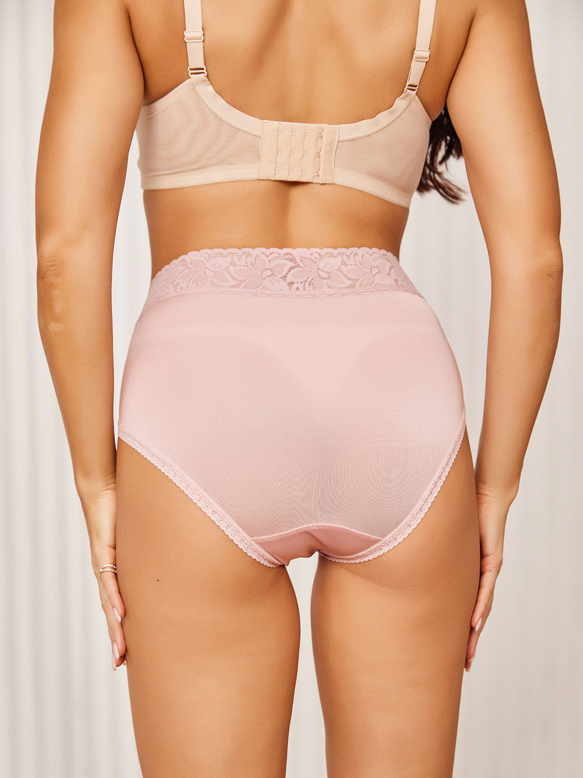 SilkSilky NL Zijde Gebreid Panty Roze 005