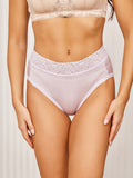 SilkSilky NL Zijde Gebreid Panty Lavendel 001