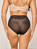 SilkSilky NL Zijde Gebreid Panty Zwart 004